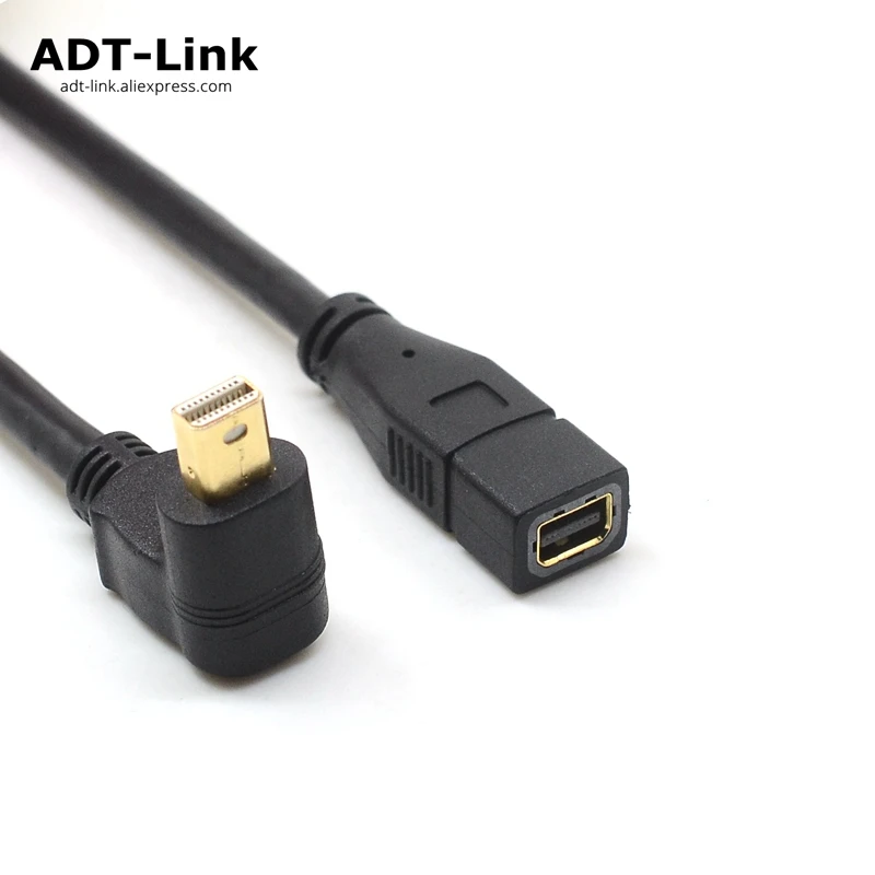Кабель Mini DP-Mini DP Папа-мама удлинитель DisplayPort угловой адаптер конвертер Thunderbolt