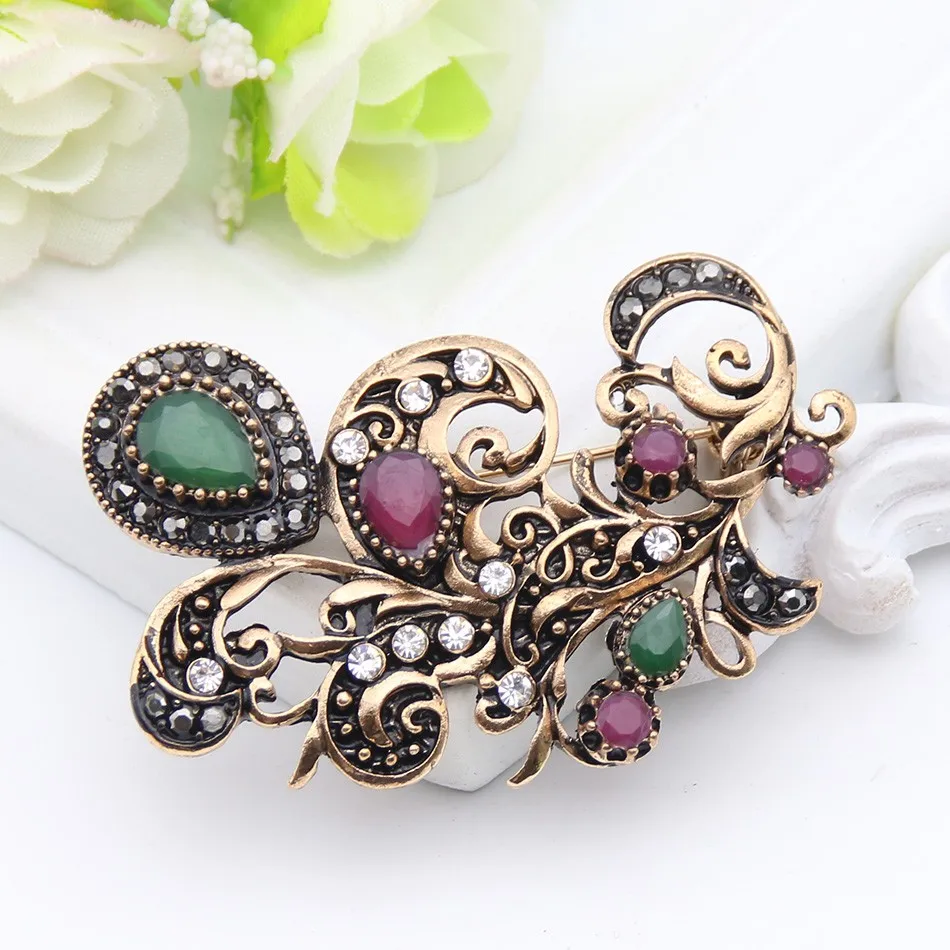 Изысканные Винтажные Ювелирные наборы с марокканскими цветами антикварные