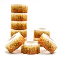 10m 20mm Creative Beautiful Flower Washi Paper Masking Tapes for Scrapbooking Tape DIY Stickers Gift Wrapping Sticker 1 PCS