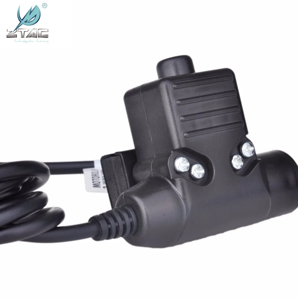 Z тактическая страйкбольная гарнитура Selex TASC1 с U94 Softair Kenwod Midland PTT авиационная для