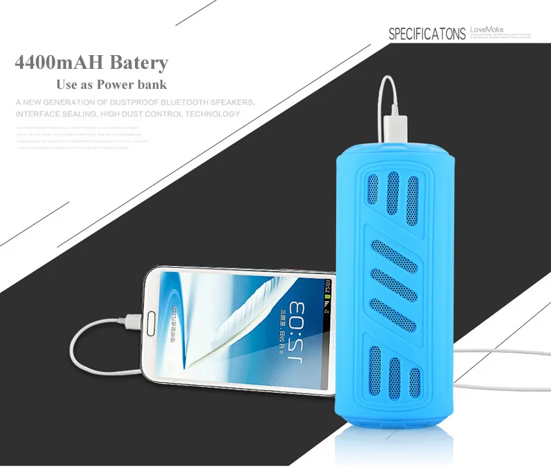 Портативная Водонепроницаемая bluetooth Колонка Mlldio 10 Вт Громкая Беспроводная