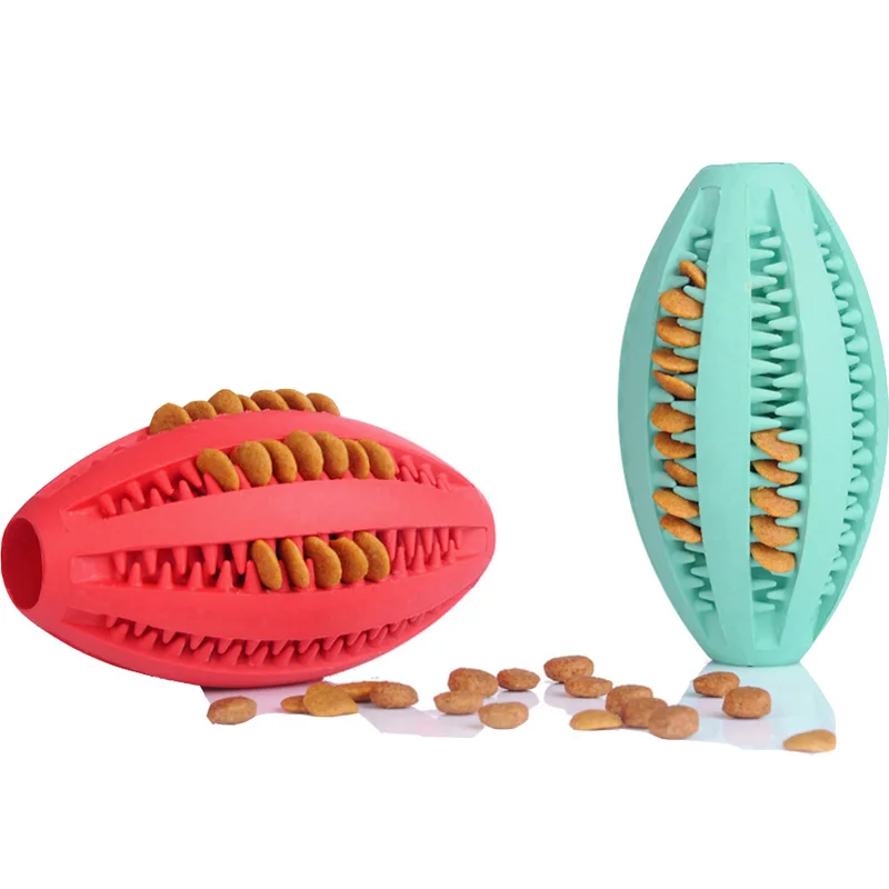 Игрушка для жевания собаки игрушка питомца мяч резиновые принадлежности регби