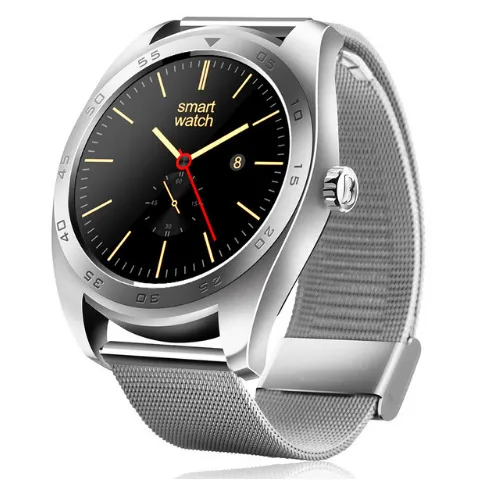 silvery Metal K89 Bluetooth 4,0 монитор сердечного ритма Смарт-часы с трехосевым акселерометром громкоговоритель Смарт-часы ram 128MB - Цвет: silvery Metal