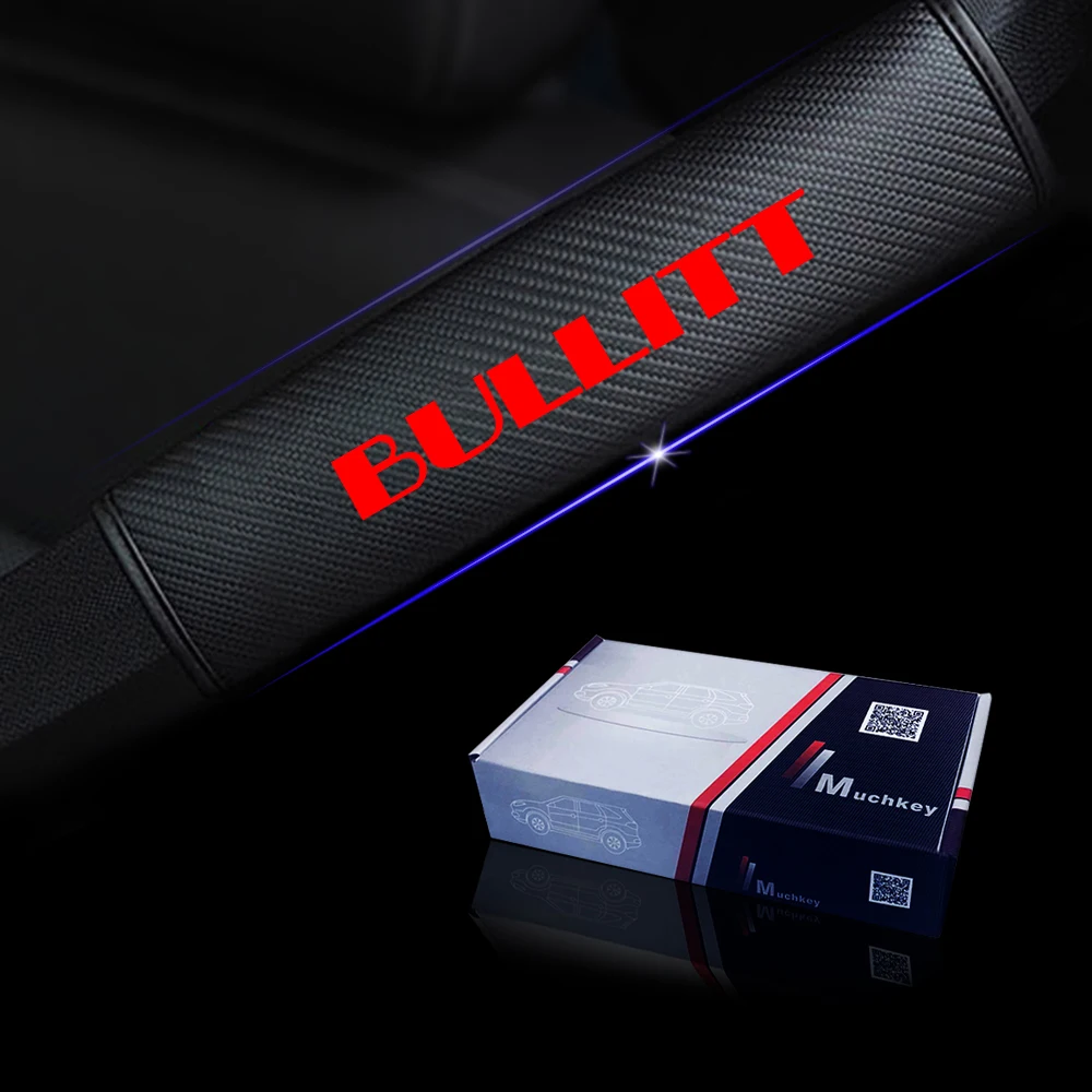 Reflective Car Seat belt shoulder Pads Safe Belt Cover For Ford Bullitt Styling Auto Parts 2pcs | Автомобили и мотоциклы