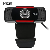 hxsj original s20 pc camera 640x480 video record hd webcam web camera with mic clip on for computer for pc laptop skype msn
