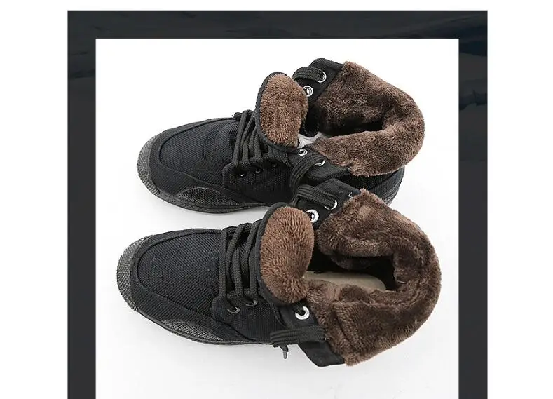 Winter models plus velvet men and women work shoes camouflage special training non-slip outdoor |