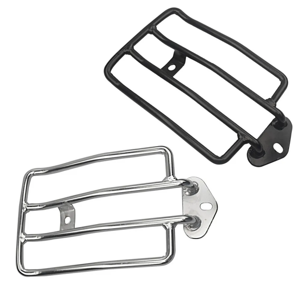 

Motorcycle Black/Chrome Solo Seat Luggage Support Shelf Rack For Harley XL Sportsters Iron 48 883 XL1200 2004-2018 2015 2016 17