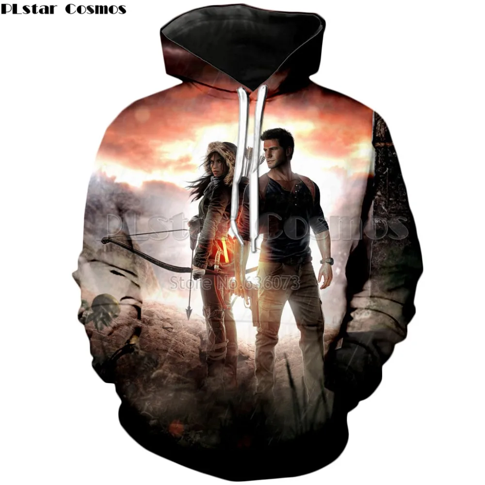 PLstar Cosmos классические игры Tomb Raider Hoodie Модный женский мужской свитер с капюшоном Heroine Lara Croft 3d печать Hoody