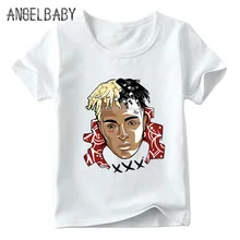 Футболка с принтом персонажа Xxxtentacion для мальчиков и девочек