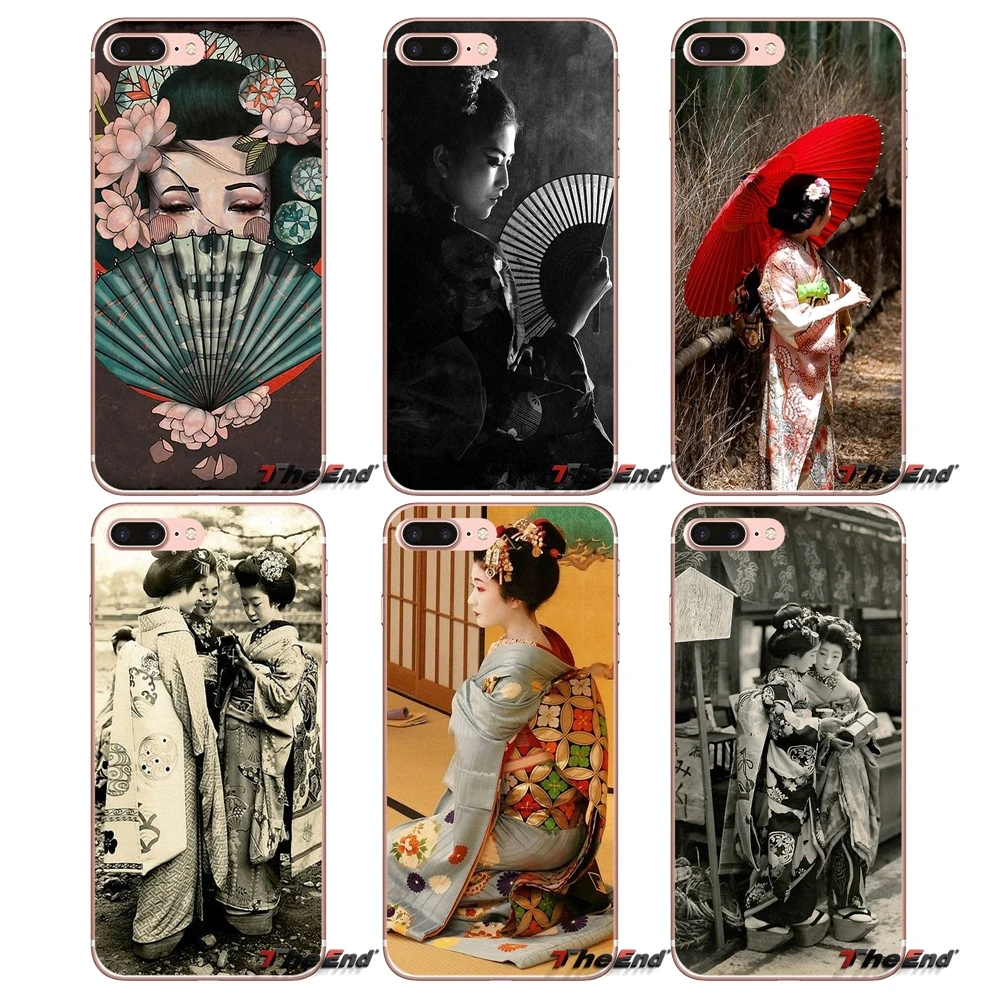 Чехол Maiko Henshin japanese Geisha girl для Huawei G7 G8 Ascend P7 P8 P9 Lite Honor 4C 5X 5C 6X Mate 7 8 9 Y3 Y5 II Pro|case for huawei