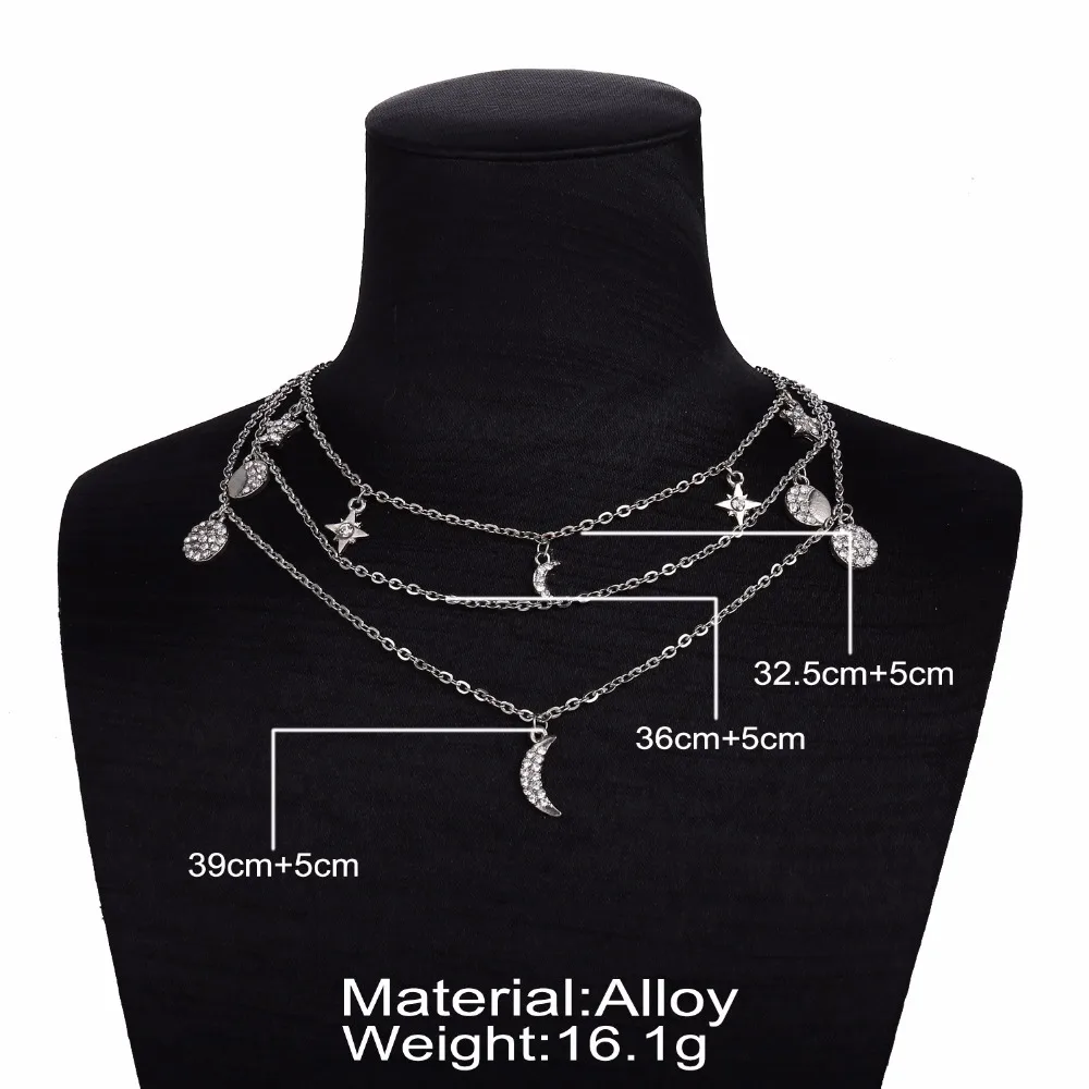Новый дизайн с рисунками Луны звезд падающих Шарм Зеленый бисер Стразы Bling фианит