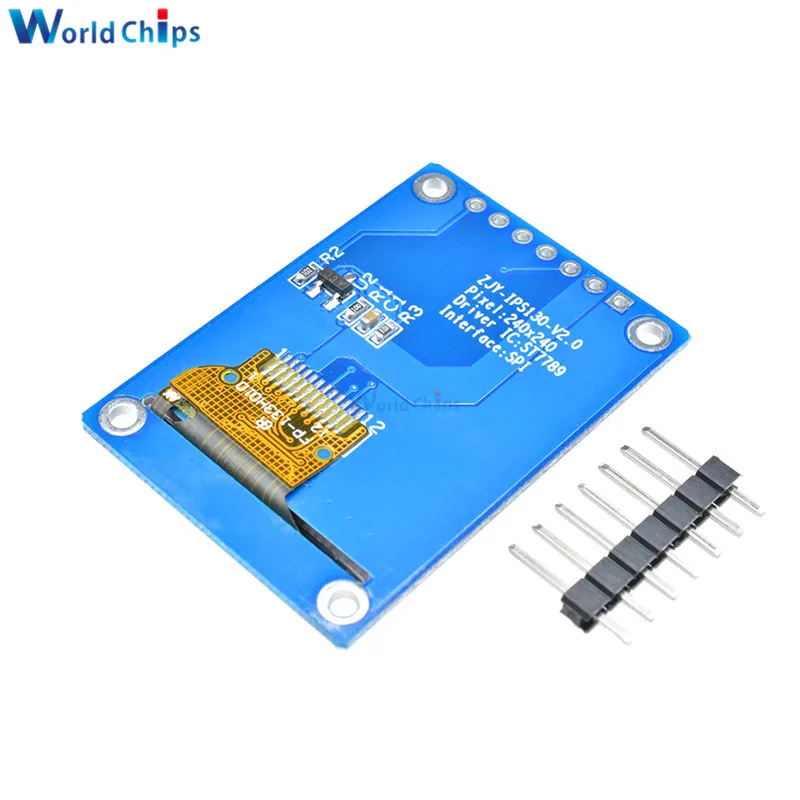 1 3 дюймовый IPS HD TFT ST7789 Привод IC 240*240 SPI коммуникация В напряжение 4 проводной