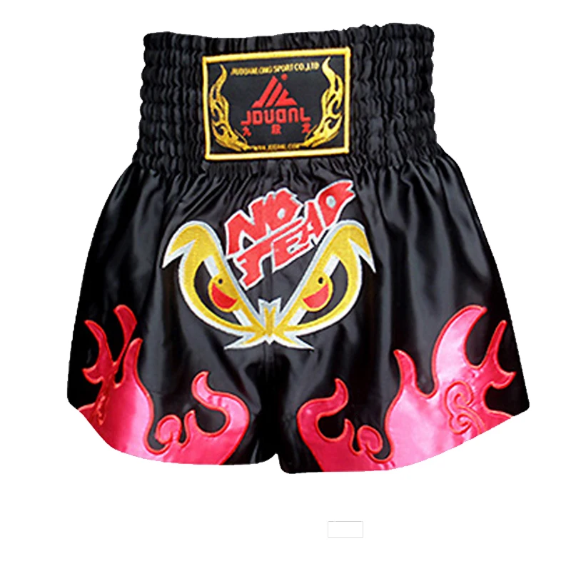 2016 новые шорты кикбоксинг черные Муай тайские боксерские штаны свободные боевые