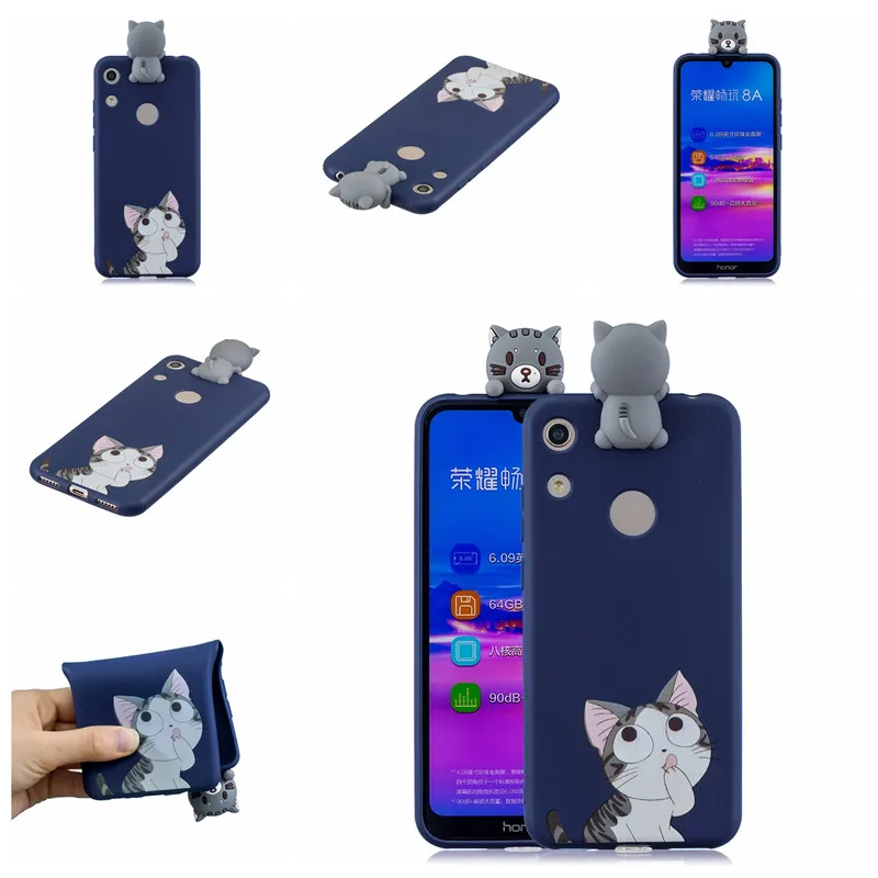 Чехол для телефона FLYKYLIN, чехол для huawei Honor 8A, JAT-LX1, чехол для Honor 8X, чехол для Honor 8C, BKK-L21, 3D, мягкие силиконовые чехлы из ТПУ