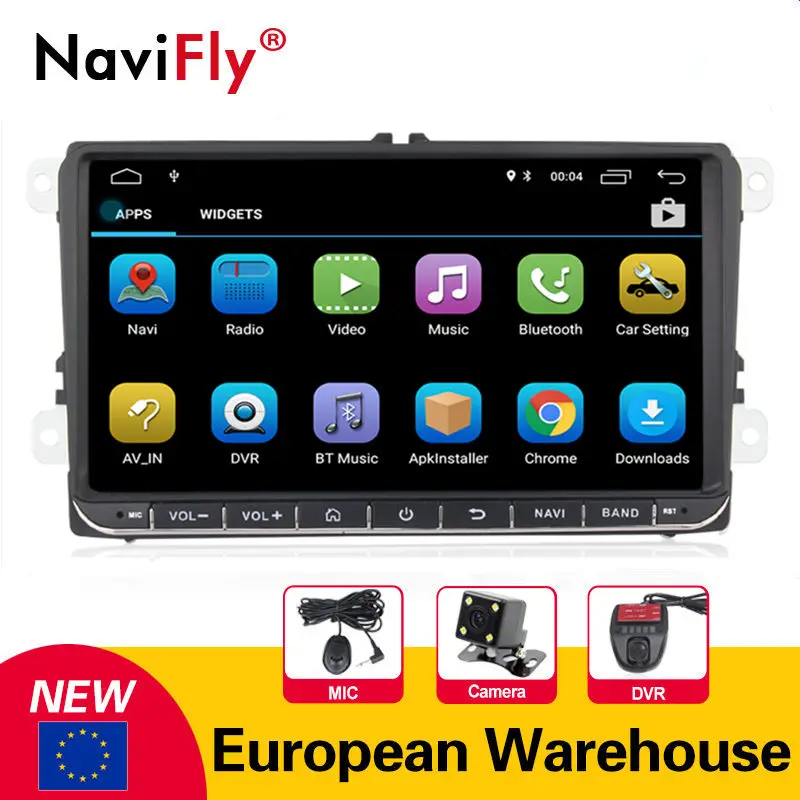 Новинка! Android 8 1 Автомобильный мультимедийный плеер радио для VW Volkswagen Golf Polo Tiguan