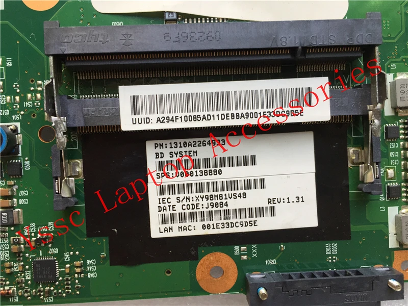 Бесплатная доставка материнской платы Toshiba Satellite L300 L305 V000138880 DDR2 GL40 6050A2264901-MB-A03 100%
