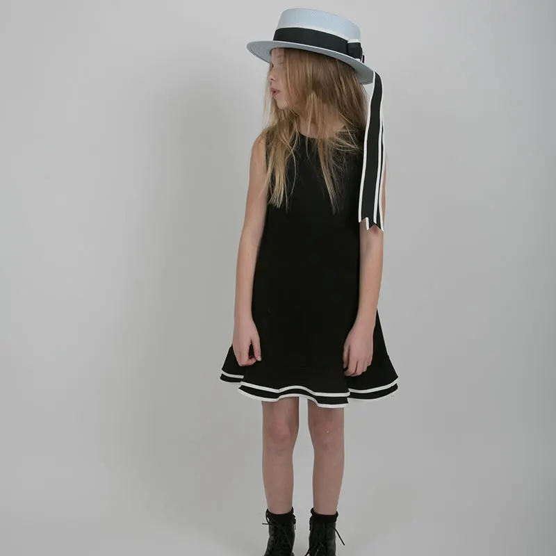 Предпродажа летнее Брендовое платье из углеродного волокна для девочек детские