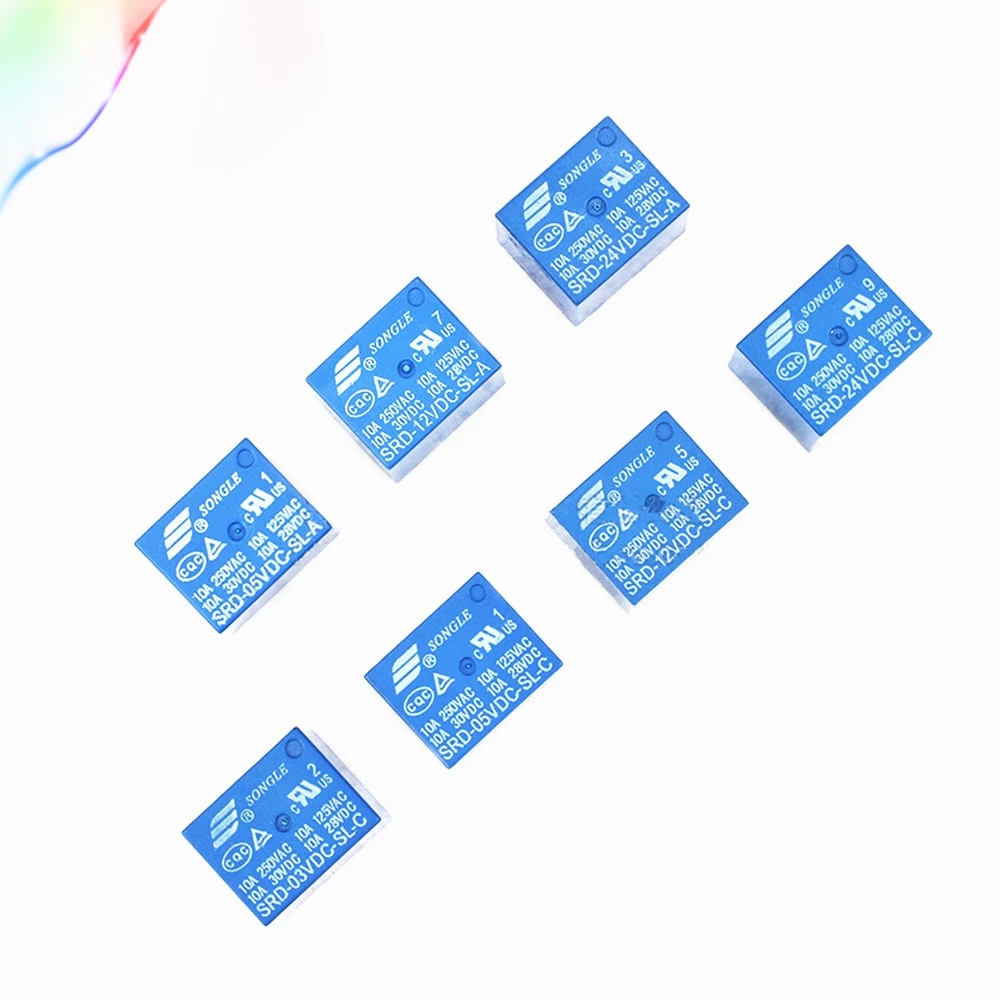5 шт реле SRD 12VDC SL C 24VDC 48VDC 12 V 24 48 10A 250VAC 5PIN T73| |