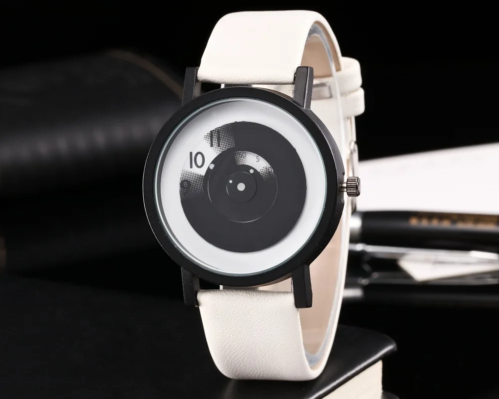 Часы мужские и женские модные повседневные водонепроницаемые минималистичные