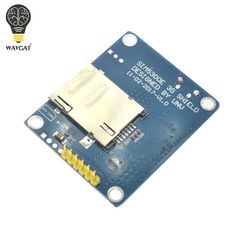 Плата разработки WAVGAT SIM5300E 3G четырехдиапазонная GSM GPRS GPS SMS с антенной