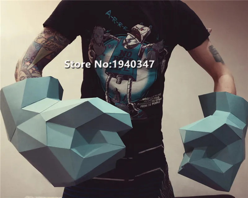 3D Пазлы Халк физы бумажная модель игрушка для дома ресторанов магазинов баров