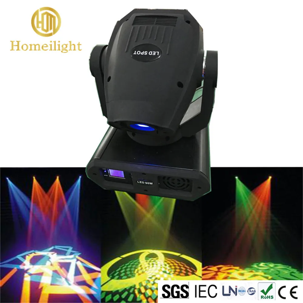 90 Вт Led Gobo точечный движущийся головной свет для мини освещение движущейся сцены |