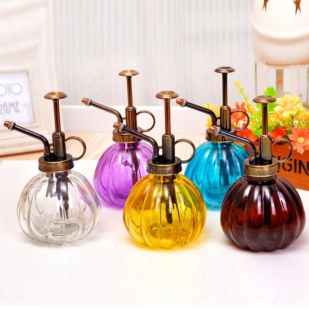 1 Pcs Spray Bottle Sprinkler System Retro Old Glass Spray Bottle Watering Succulents Plants Indoors 9x16cm white