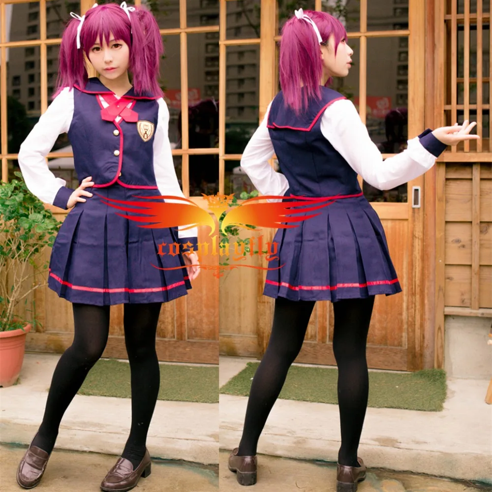 LoveLive! SunShine! Школьная форма для девочек юбка костюм косплея одежда взрослых ленты|