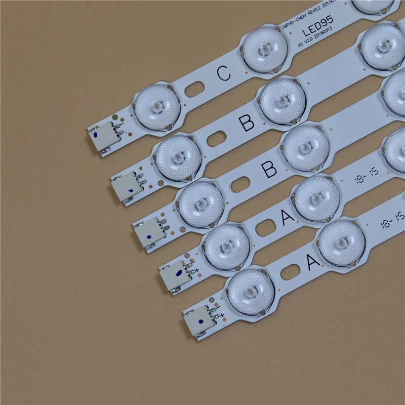 Светодиодные панели для телевизора Luxor LUX0140003/01, комплект светодиодных лент для подсветки, 9 светодиодных лампочек, 5 полос, 9FLHY168D 39PF3025D 39FHD-CNOV 39FPD274D