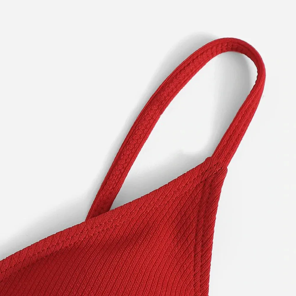 Женский сексуальный Одноцветный Танкини с открытой спиной и пуш ап пляжный купальник бикини лямкой на шее