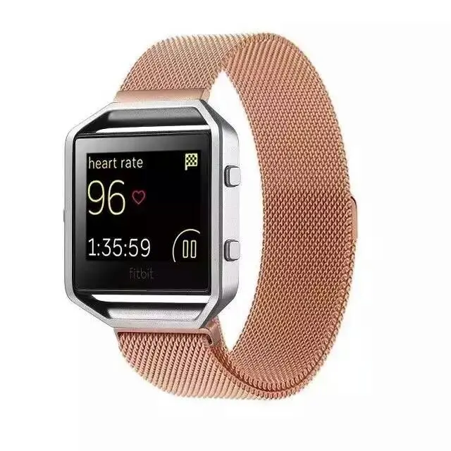 Браслет из нержавеющей стали ремешок для Fitbit Blaze band Milanese loop tracker умный фитнес