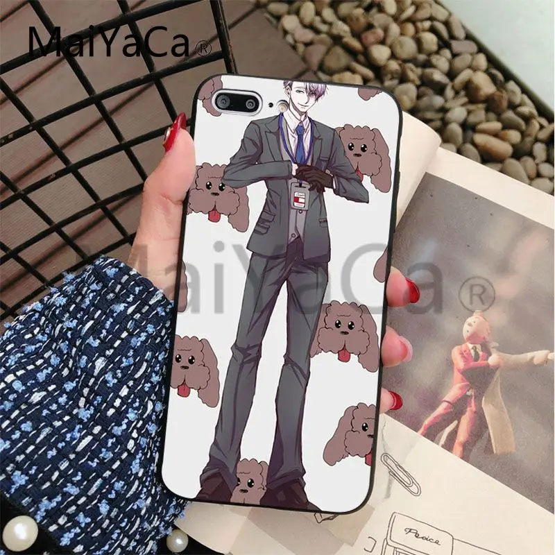 Мягкий чехол MaiYaCa Yuri on Ice Makkachin для Apple iphone 5 5s 5c SE и 6s 7 8 мобильный