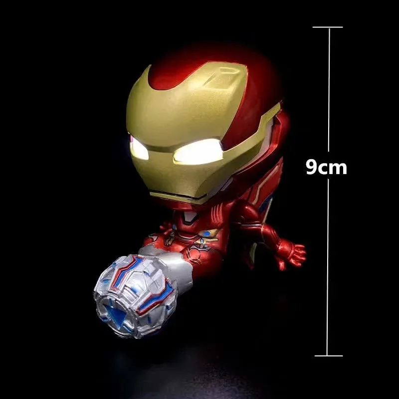 Marvel Мстители Бесконечность войны Железный человек Марка 50 Bobble-Head с батареей ПВХ