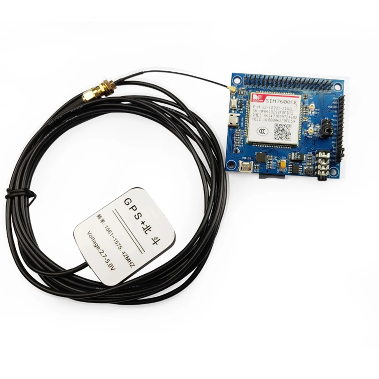 4G/3g/2G/GSM/GPRS/GNSS шляпа для Raspberry Pi GNSS позиционирования модуль поддержка LTE CAT4 на основе SIM7600CE