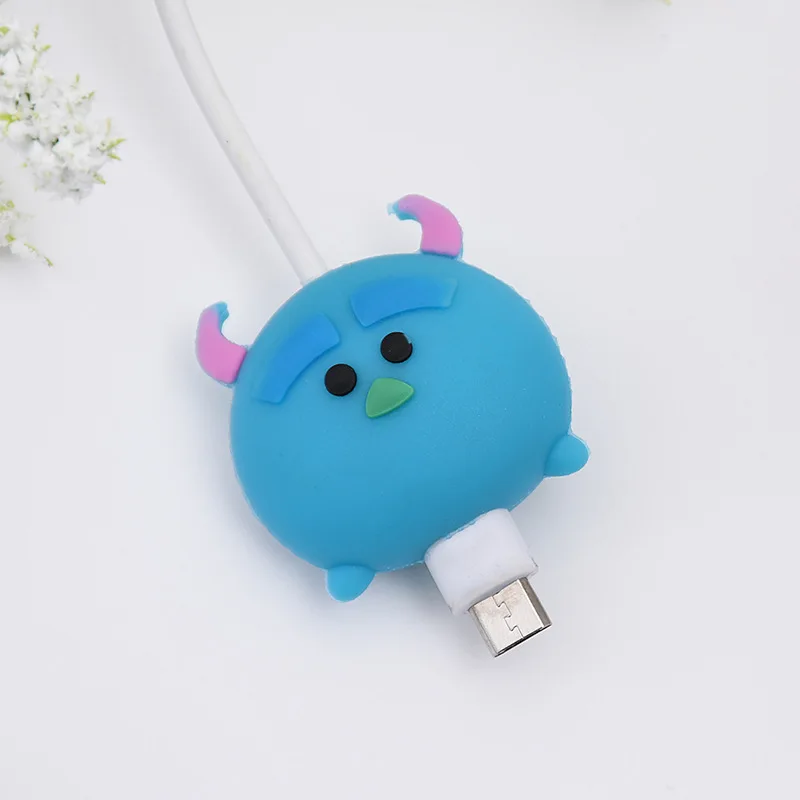 50 шт./партия, аксессуары для кабеля, защита кабеля для huawei, samsung, Android, USB, защита линии передачи данных, кукла, животное, зажим для кабеля