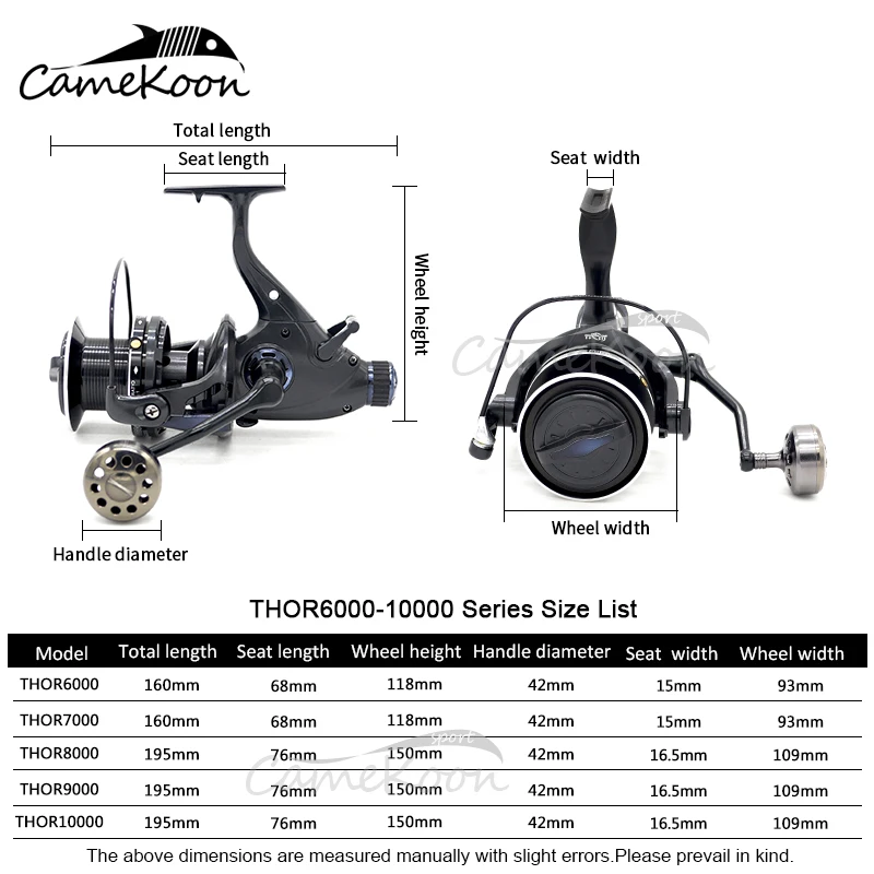 Катушка для спиннинга CAMEKOON максимальное усилие 10 кг 7 + 1 шарикоподшипников