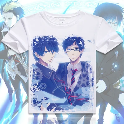 Аниме «Blue Exorcist», «Okumura», «Rin футболка Косплэй костюм синий экзорцист» футболка «синий экзорцист» футболка для косплея «Blue Exorcist», «Okumura», «Rin