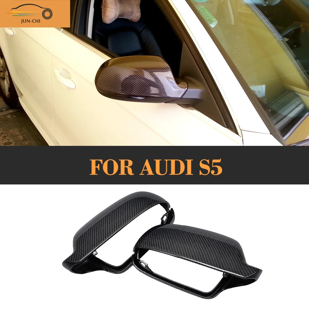 Заменить углеродного волокна зеркало заднего вида Обложка для Audi S5 2010- RS5 2011