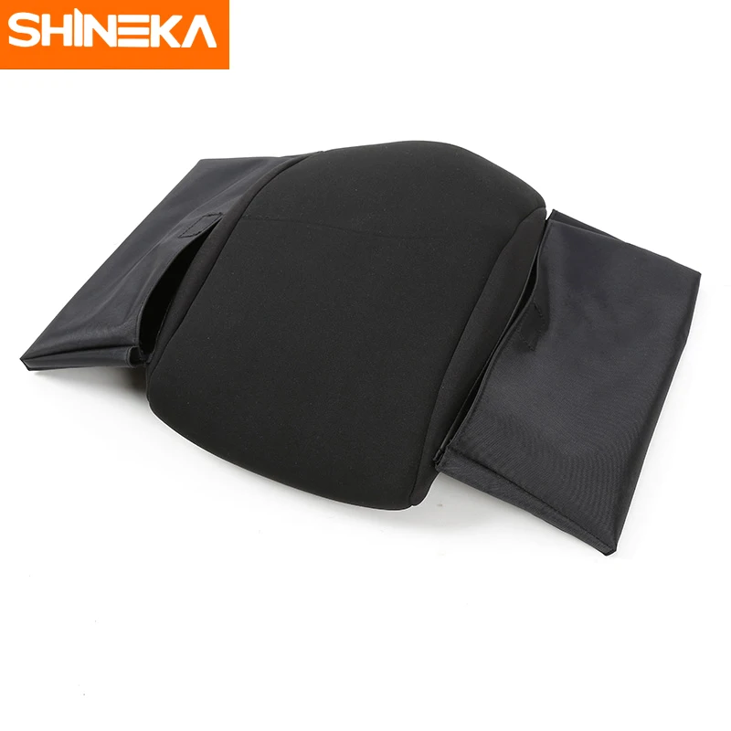 SHINEKA многофункциональные тканевые автомобильные накладки на подлокотники для украшения интерьера, подходят для Jeep Wrangler JK 2011-, для стайлинга автомобилей