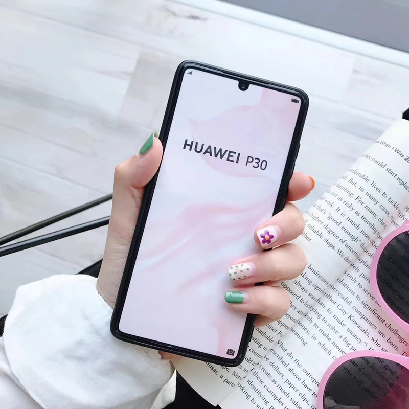 Зеркальные чехлы с покрытием для телефона huawei P30 P20 Mate20 Pro Lite с красным сердцем в горошек, глянцевый чехол для Honor 8X10 Nova 3 3e 4 4e conque