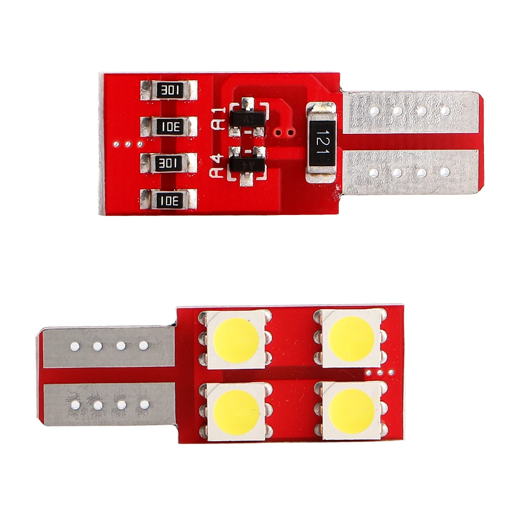 YM E Bright 2 шт. T10 5050 4 SMD 194 168 W5W светодиод шина без ошибок автомобильные лампы DC 12V