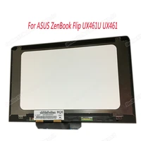 free shipping 14 0 lcd display with touch 19201080 nv140fhm n62 for asus zenbook flip ux461 ux461u ux461ua ux460 lcd assembly