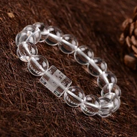 kyszdl natural white crystal round beads bracelet men women transhipped apotropaic bracelet jewelry gift