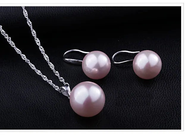 Набор украшений из ожерелья и серег серебра 925 пробы с жемчугом|necklace gift set|necklace