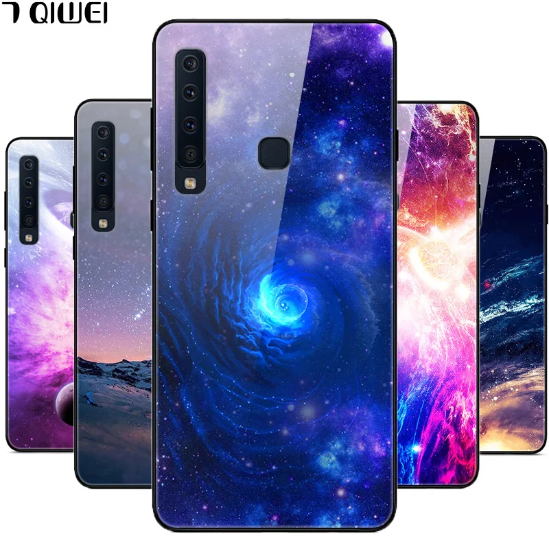6,3 ''для samsung A9 чехол стекло жесткие телефонные чехлы для samsung Galaxy A9 чехол A 9 9A A9S A920 покрытие из закаленного мягкого бампера