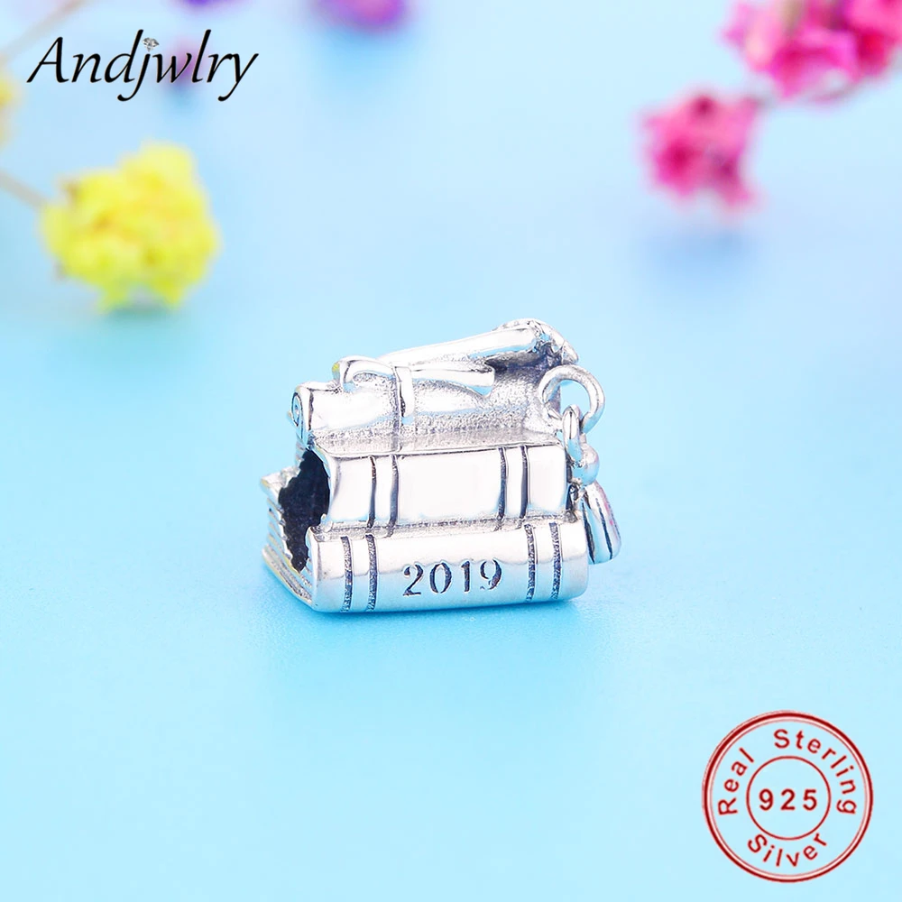 Подходит для Pandora, очаровательный браслет,, 925 пробы, серебряный,, выпускной, подвески, подвеска, шарм, бусины, сделай сам, ювелирное изделие, Berloque