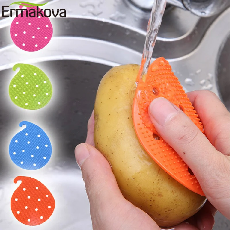 ERMAKOVA фруктовая щетка для овощей мойка мытья посуды пищевая Чистящая Щетка