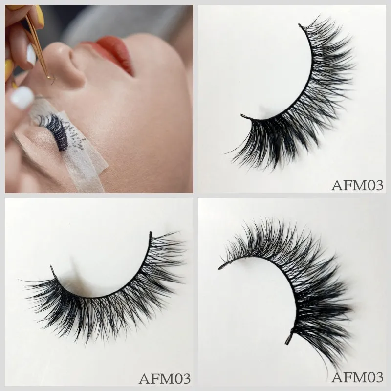 

IN USA 200pair Mink Lashes Fluffy Dramatic Wispy False Fake Eyelashes Cross Lash Extension Natural Soft 3D Mink Lashes Eyelashes