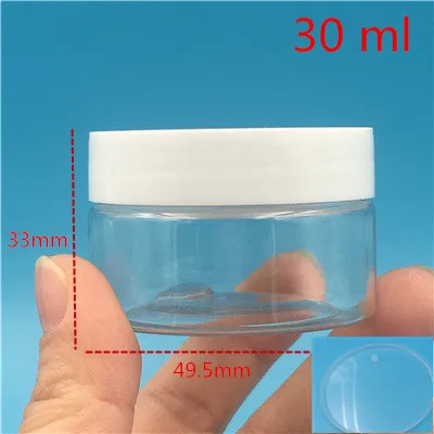 30 ml inner lid 30 шт. 30 40 50 80 мл прозрачные пластиковые пустые бутылки белая баночка для специй с крышкой маленький компонент контейнер внутренняя крышка - Цвет: 30 ml inner lid