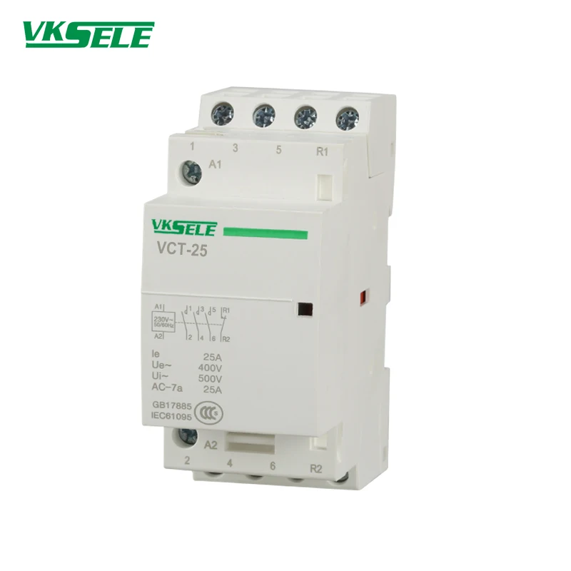 Модульная схема подключения Φ 4NO Electrical 4P 25A VCT контактор Din-рейки | Обустройство